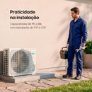 Ar-Condicionado Split Inverter II 18000 BTUs Elgin Eco com Wi-Fi Integrado High Wall Só Frio HJFI18C2WG/HJFE18C2CG 220V