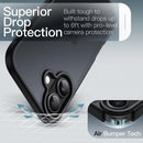 JETech Capa Fosca para iPhone 17, Preto