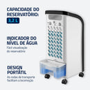 MONDIAL Climatizador Flash Air, Branco/Preto, 80W, 110V - CL-03