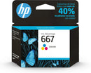 Cartucho de tinta HP 667 Preto Original (3YM79AB) Para Impressora Deskjet 2376, 2776, 6476, 5076, 5276