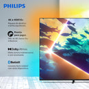 PHILIPS, Smart TV Ambilight 65" 4K, Titan OS, 65PUG8100/78, Comando de Voz, HDR10+/Dolby Atmos, VRR/ALLM, Bluetooth