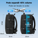 Mochila de Viagem Expansivel Masculina Feminina Para Notebook