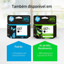 Cartucho de tinta HP 667 Preto Original (3YM79AB) Para Impressora Deskjet 2376, 2776, 6476, 5076, 5276