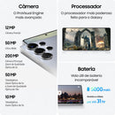 Celular Samsung Galaxy S25 Ultra 5G, 256GB, 12GB RAM, Câmera Quádrupla de 200+50+10+50, Tela Grande de 6.9", Titânio Preto