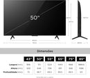 Smart TV TCL 50 Polegadas QLED 4K P7L WiFi Bluetooth Google TV HDR10+ 60 Hz AIPQ 50P7L