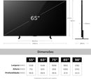 Smart TV TCL 65 Polegadas QD-Mini LED 4K A400M WiFi Bluetooth Google TV HDR10+ 144 Hz VRR 65A400M