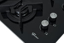 Fischer Cooktop à Gás 4 Bocas Tripla Chama Infinity Mesa Vidro Preto Bivolt - 26297-57076