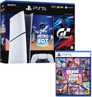 Bundle GTA VI + PlayStation 5 Slim Digital 825 GB Pacote Astro Bot e Gran Turismo 7