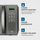 MONDIAL Micro-Ondas, Espelhado, 1400W, 220V - MO-02-34-E