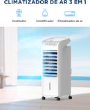 Climatizador de Ar Frio, 60W, 4,5L, Midea Branco 127V, AKAF1, 7L