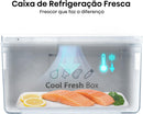 Geladeira Hisense Multidoor 460L Frost Free Inverter Inox 127V