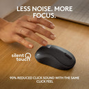 Mouse Sem Fio Logitech M240 com Conexão Bluetooth, Clique Silencioso, Design Ambidestro Compacto, Bateria de 18 Meses, Compatível com Windows, macOS, ChromeOS - Grafite