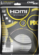 PIX Cabo Hdmi 2.0 4K Hdr 19P 1M Pix Gold, Preto