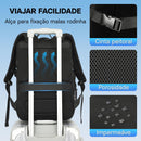 Mochila de Viagem Expansivel Masculina Feminina Para Notebook