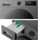 Lava e Seca Hisense 11Kg WD1I1141BT1 Compacta Fit e Função Steam Inverter Titânio