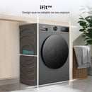 Lava e Seca Hisense 11Kg WD1I1141BT1 Compacta Fit e Função Steam Inverter Titânio